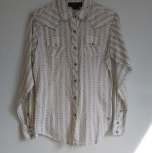 ✨ARIAT✨ Western pearl snap button down dress shirt